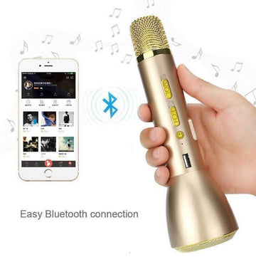 Magic Karaoke Player with Bluetooth Speaker Microphone + Mobile Power Bank - Imported from UK